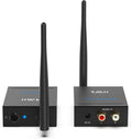 Wireless Transmitter Receiver Audio, 2.4GHz Long Range Audio Transmitter and Receiver Low Delay, RCA Out/in 320ft R906