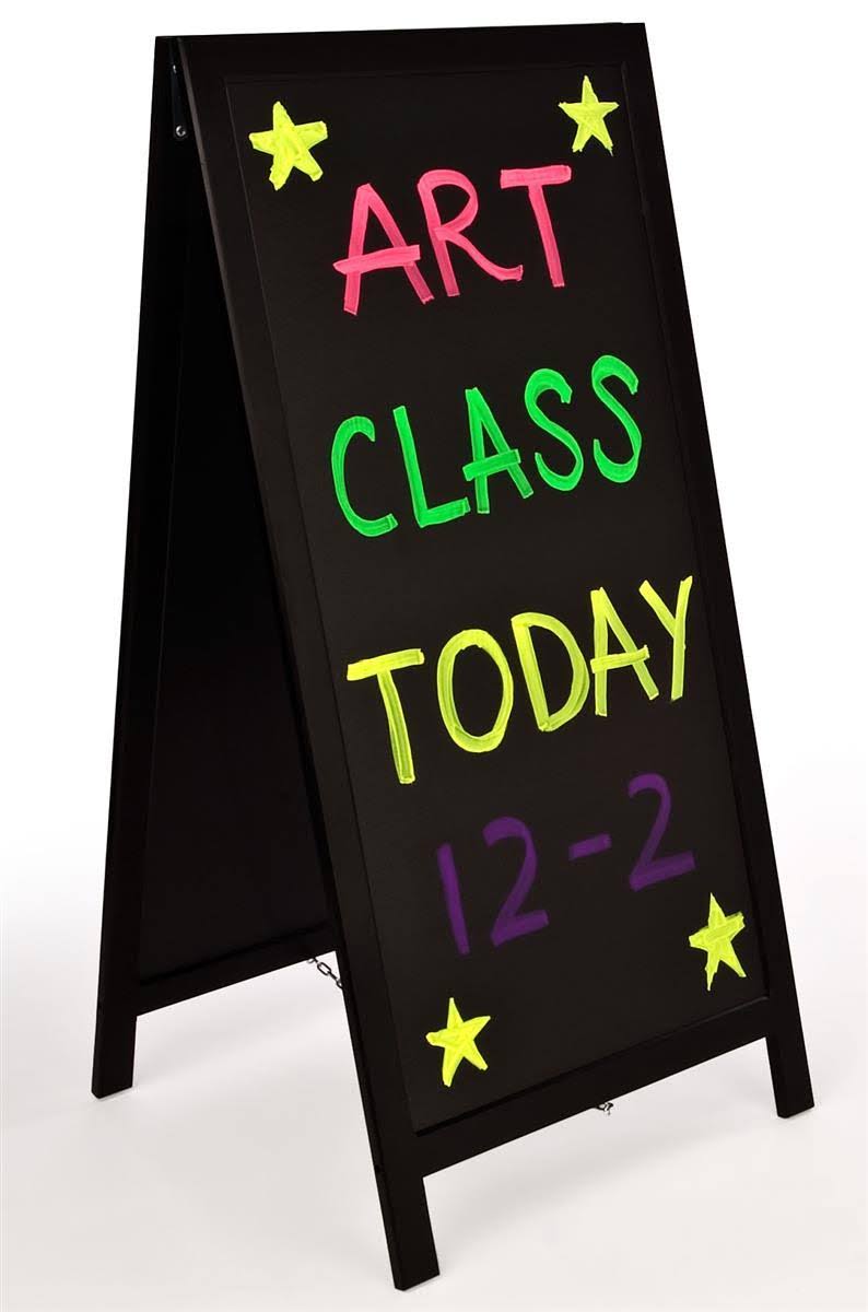 A-Frame Sign for Chalk or Wet-Erase Writing K259390
