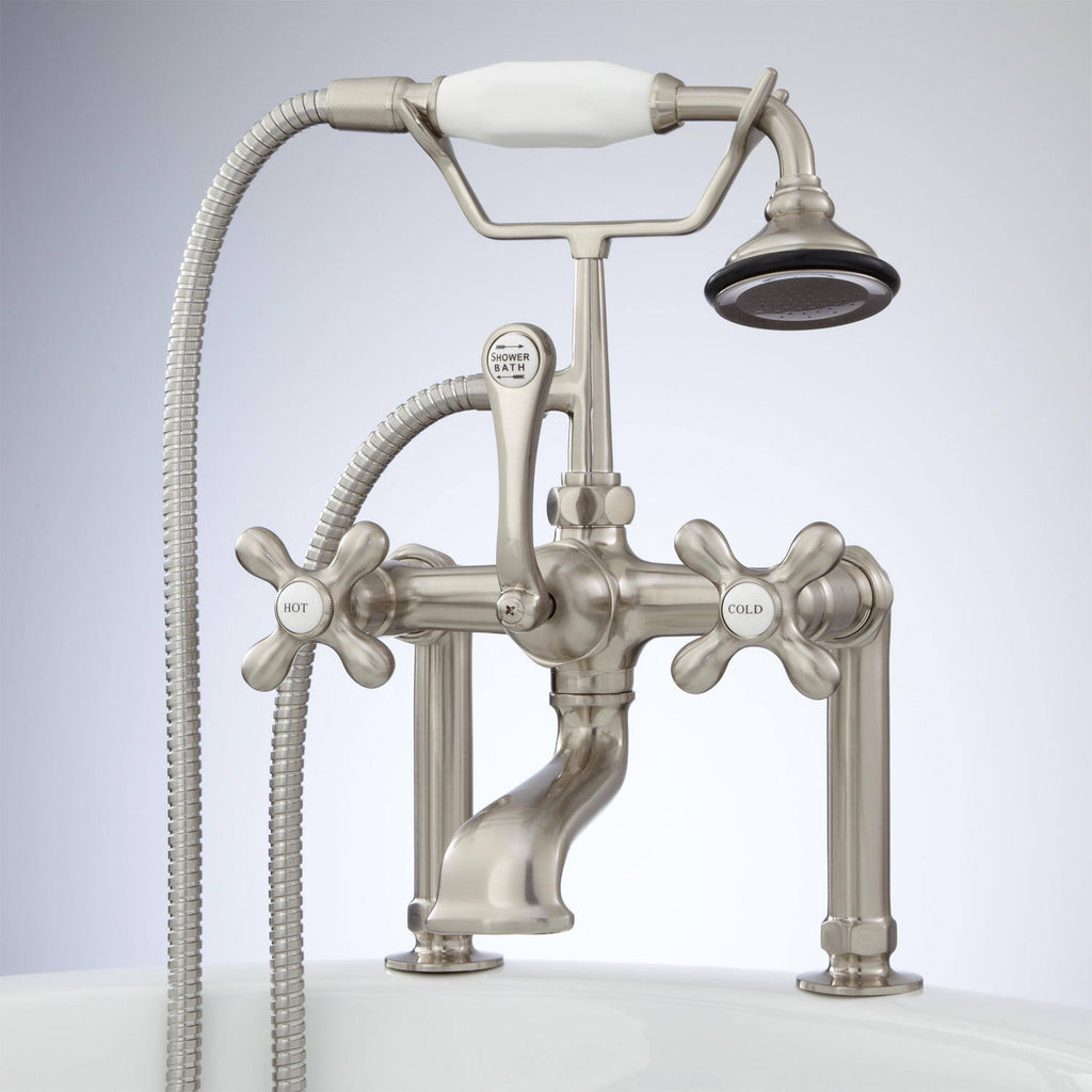 Polished Brass Deck Mount Tub Faucet N57491