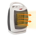 1,500-Watt Oscillating Ceramic Heater with Adjustable Thermostat Z70127
