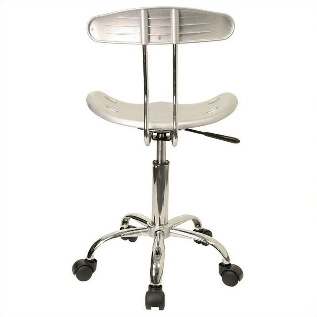 Silver and Chrome Swivel Chair X477902
