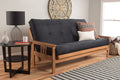 Black Suede Fabric Futon Mattress C439906