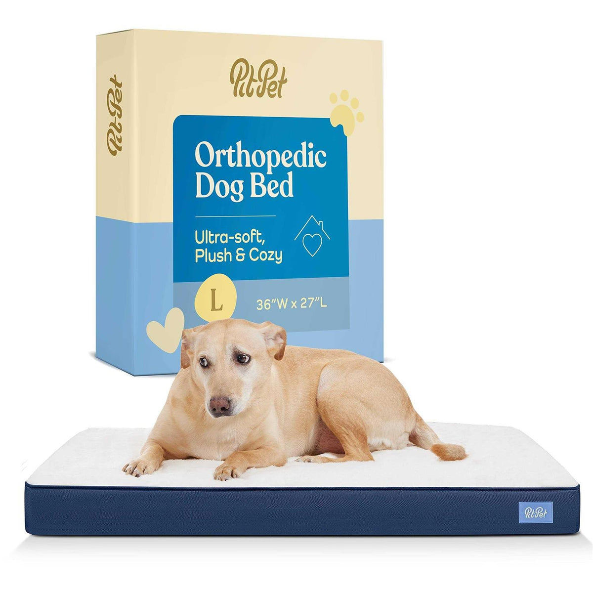 Orthopedic Large Dog Bed with Sherpa Top G3565