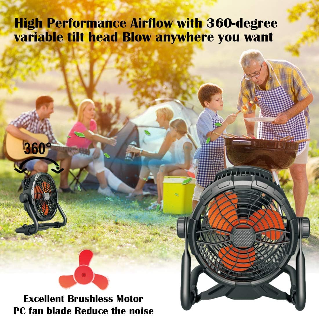 Rechargeable Portable Cordless High Velocity Floor Fan C225