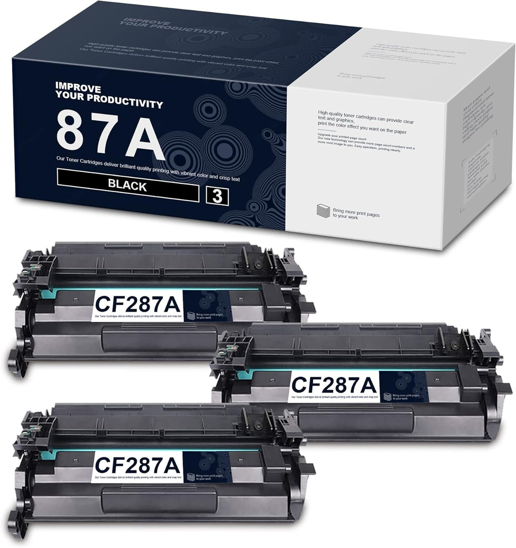 Compatible Toner Cartridges Replacement Black 3-Pack F617464