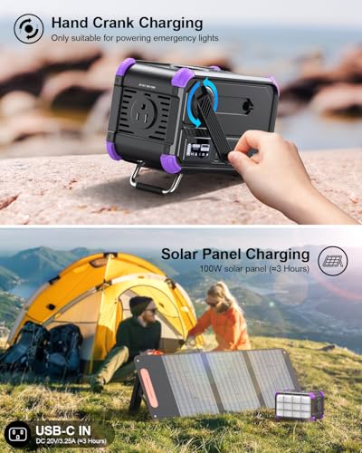 Portable Power Station 153Wh 120V 150W AC Outlet Lithium Battery Power Bank T40705