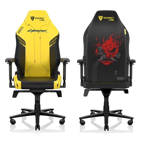 Yellow Black Leatherette Gaming Chair F83152