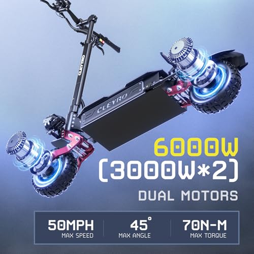 6000W Dual Motor 60V 33AH 11" Tire Foldable Electric Scooter N844682
