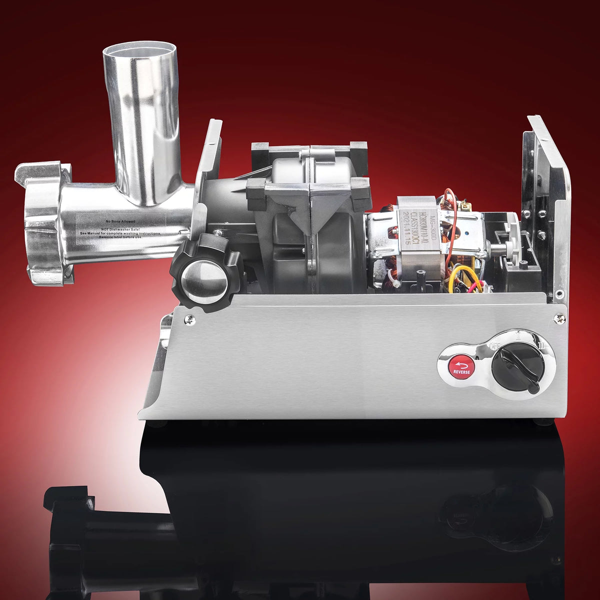 Heavy Duty Electric Meat Grinder with 4 Grinding Plates F402
