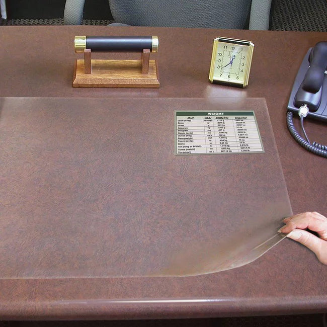 Clear Plastic Desk Protector, 24 x 19 N209
