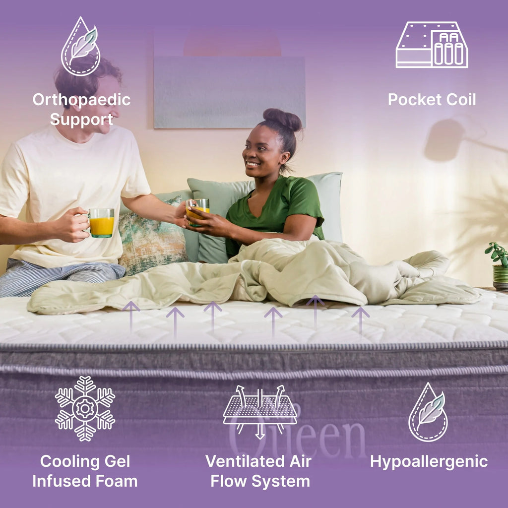 King Size Hybrid Memory Foam Pocket Spring Mattress L844