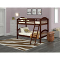 Twin Over Twin Bunk Beds with Ladder and Guard Rail P188
