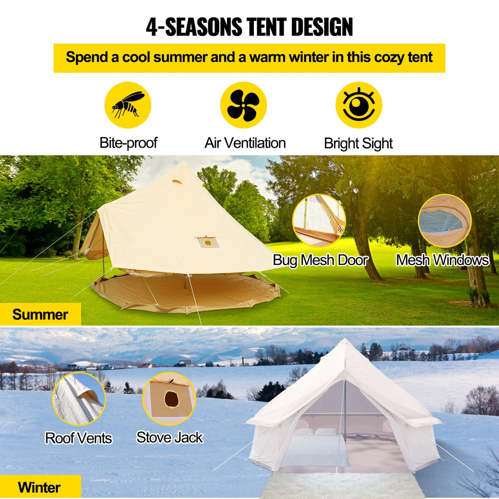 Waterproof Cotton Canvas Bell Tent I9477