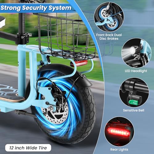 500W/800W/1200W Electric Scooter with Seat C48203