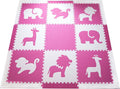Dark Pink White Kids Play Mat Sets S966864