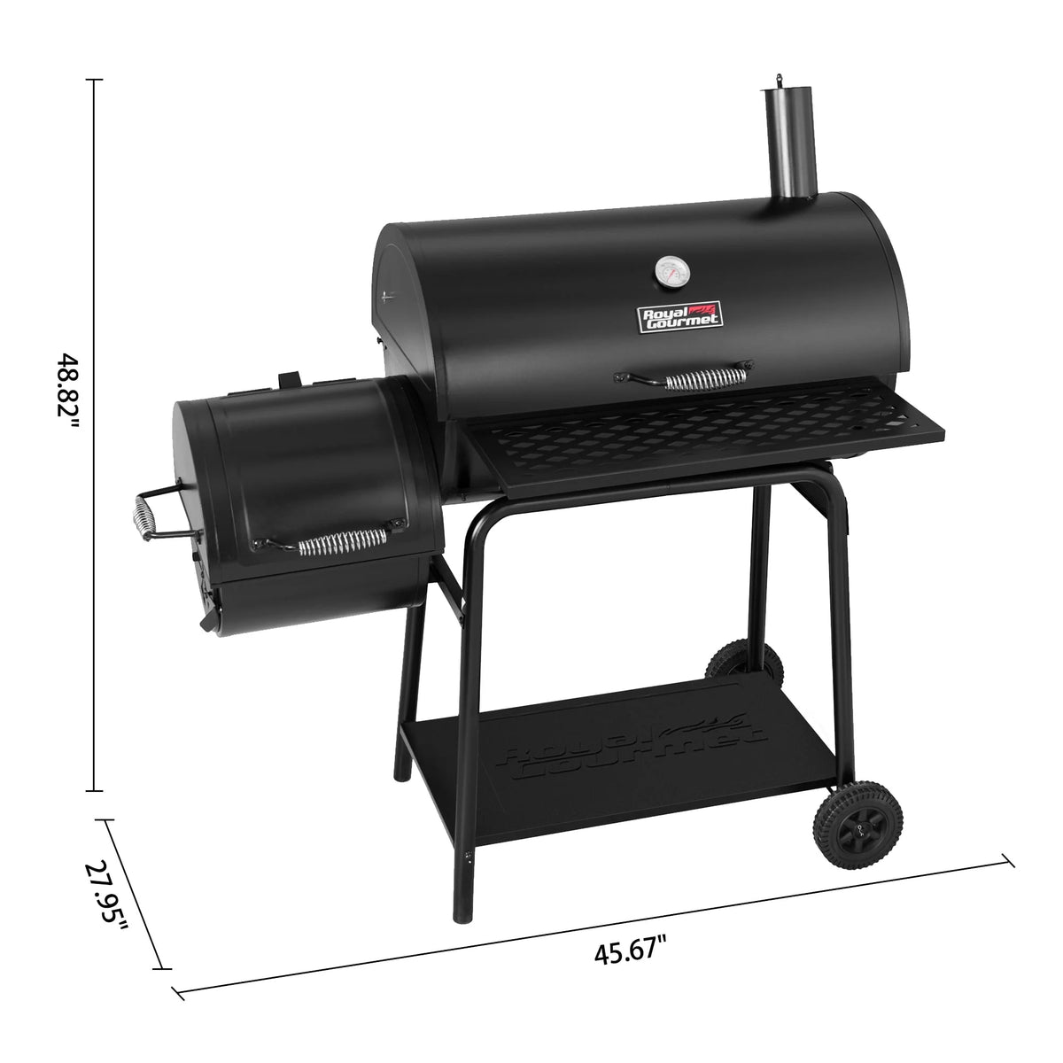 Charcoal Grill with Offset Smoker A551