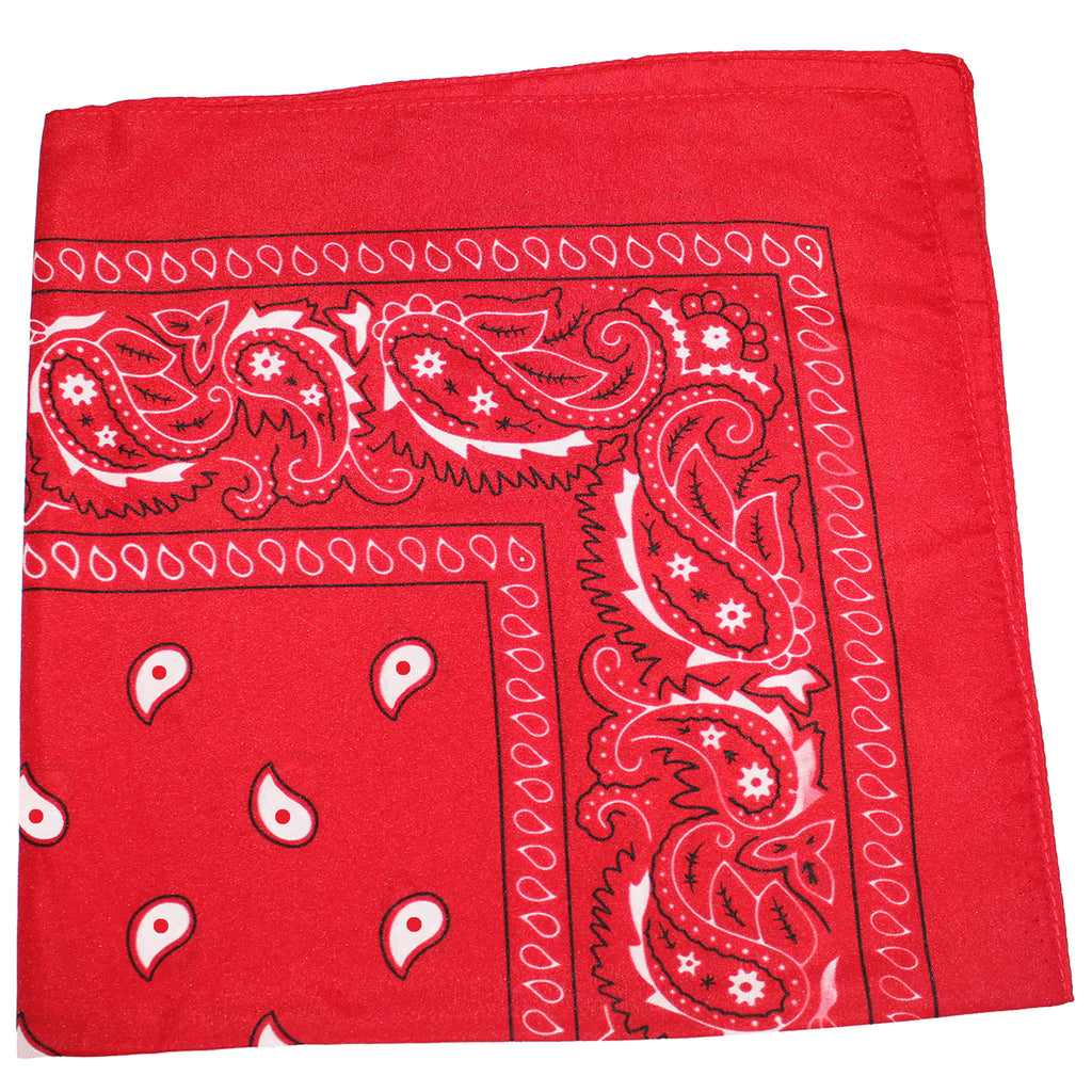 Red 100% Cotton Bandanas, Pack of 100, 22 Inches G29891