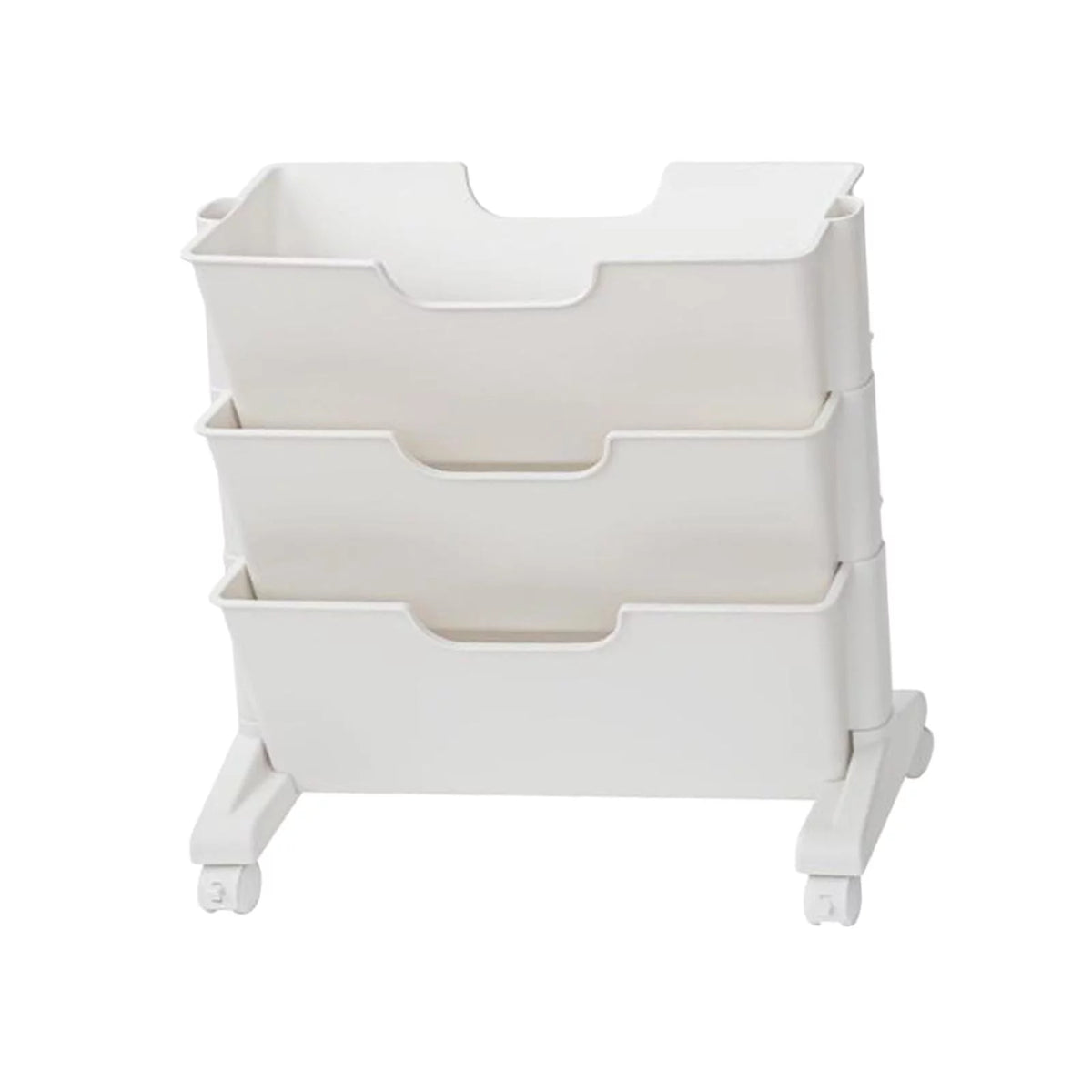 3 Tier Rolling Bookshelf with Caster Wheels B9394
