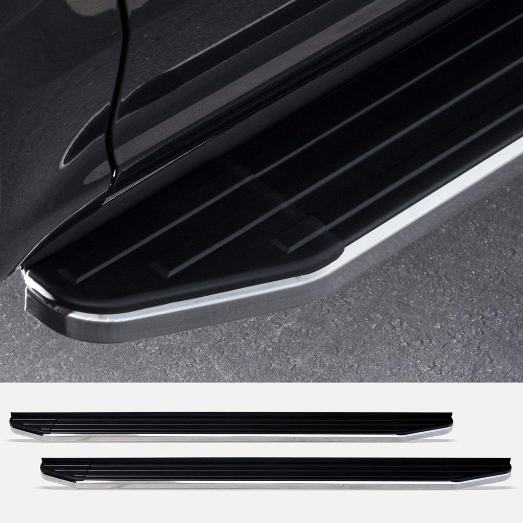 6 VP Series Aluminum Running Boards Black With Chrome Trim U59249