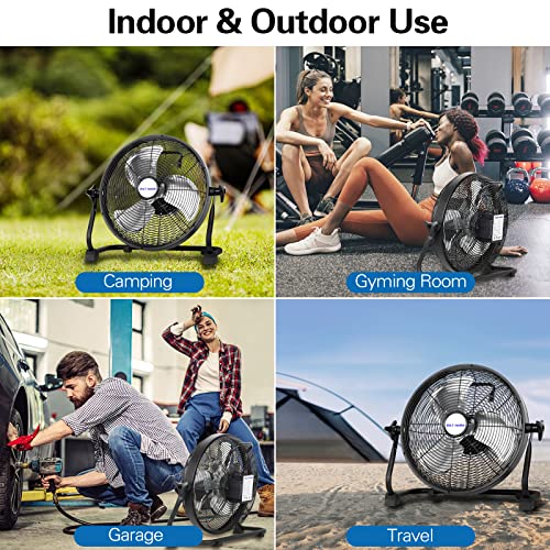16 Inch Rechargeable Battery Operated Portable Floor Fan A762