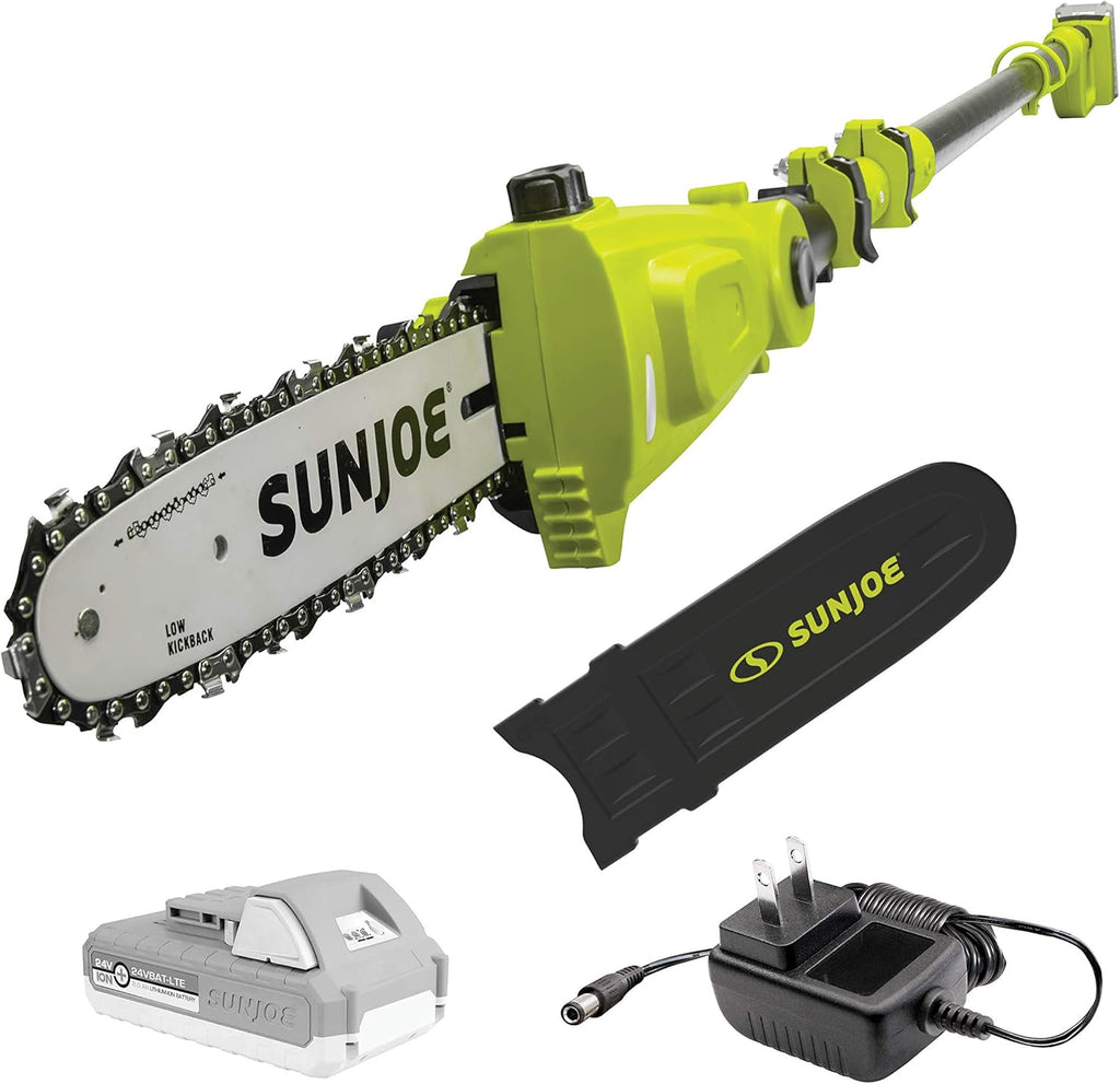 24-Volt 10-inch Cordless Telescoping Pole Chainsaw Kit with 2.0-Ah Battery and Charger D49482