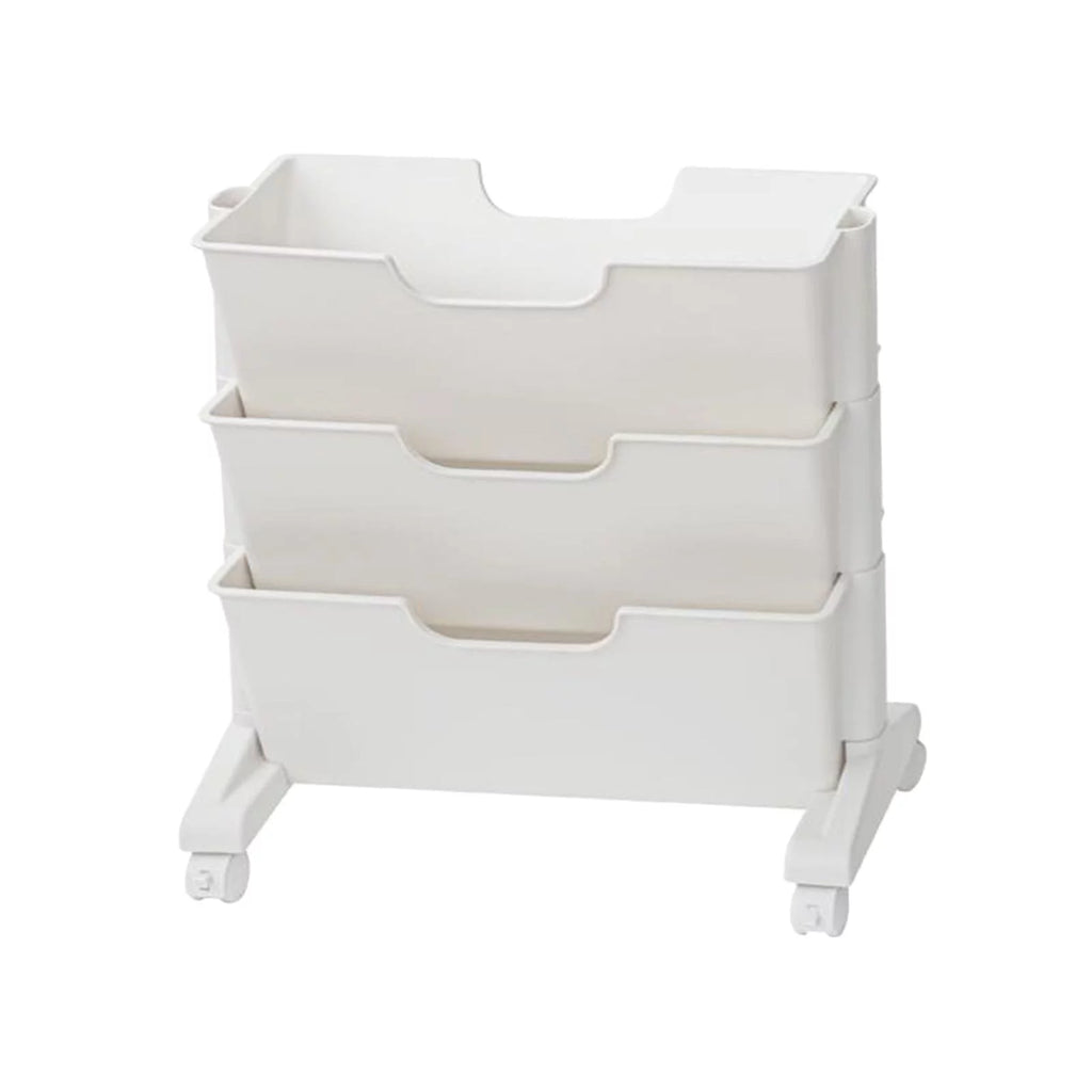 3 Tier Rolling Bookshelf with Caster Wheels B9394