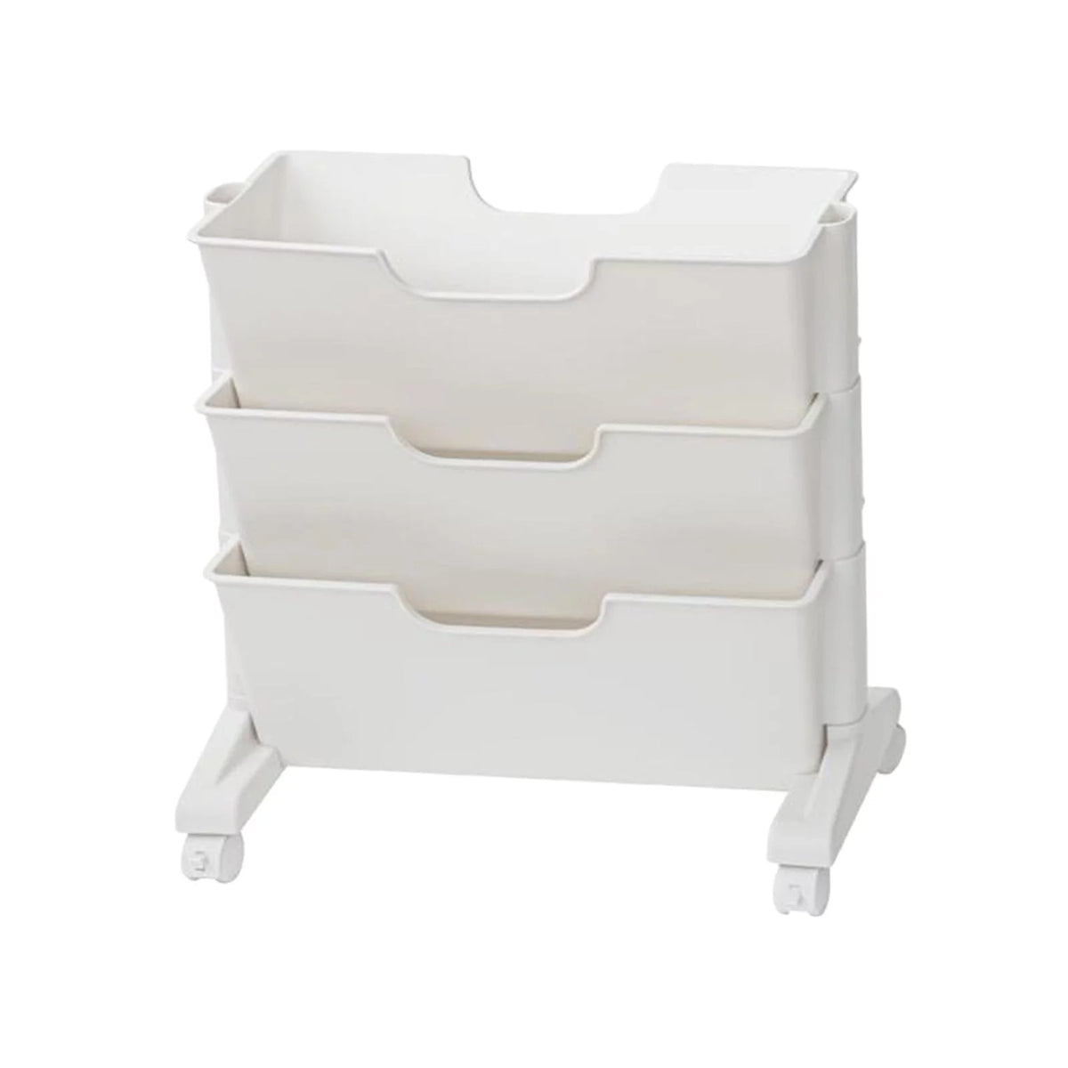 3 Tier Rolling Bookshelf with Caster Wheels B9394