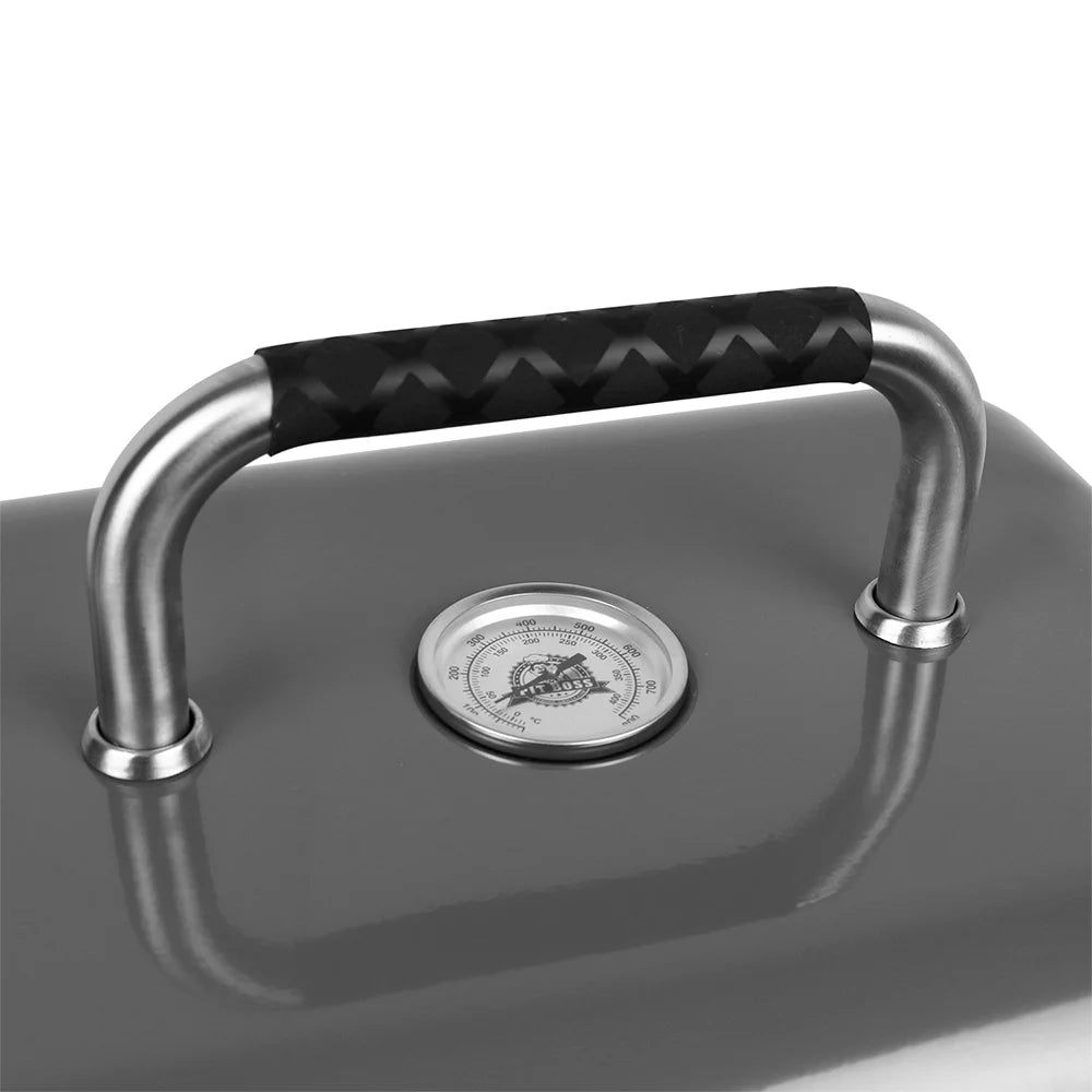 Portable Charcoal Grill with Cover Bag Gray S5139