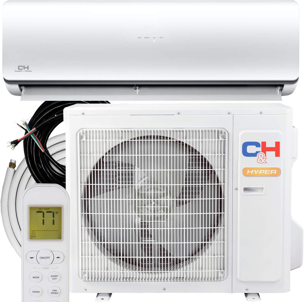 18,000 BTU Ductless Mini-Split Air Conditioner Heat Pump with 16FT Copper Line Set J39195