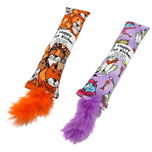 2 Pack Natural Catnip Cat Kicker Toys Z8041