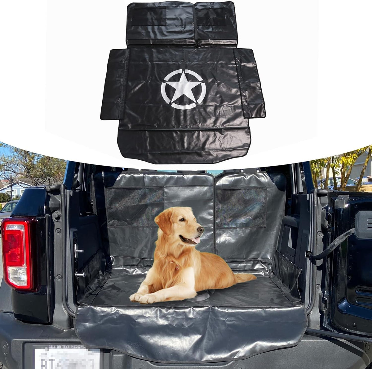 Dog Cargo Liner with Bumper Flap Protector, Pack of 2 F352465
