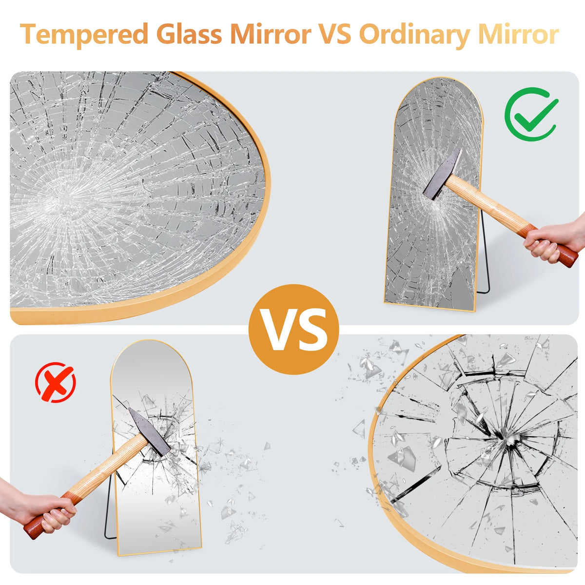 71"x32" Oversized Arch Full Length Mirror N707924