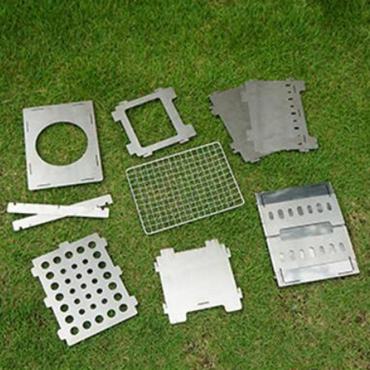 Stainless Steel Portable Folding Barbecue with Bag S978973