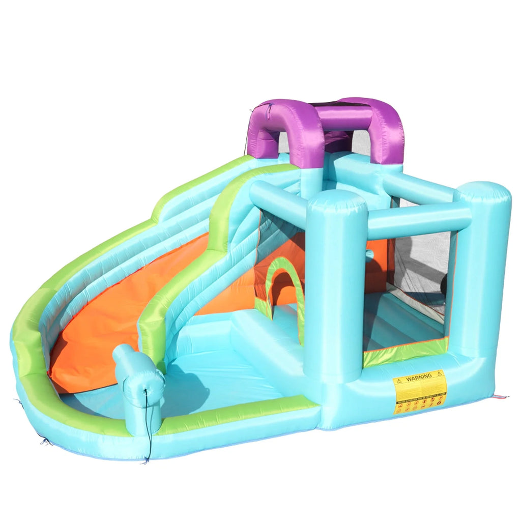 Inflatable Bounce House with Slide Pool Area Climbing Wall PVC J8807