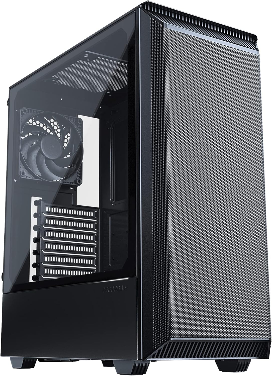 Black Compact ATX Mid-Tower Mesh Case W292680