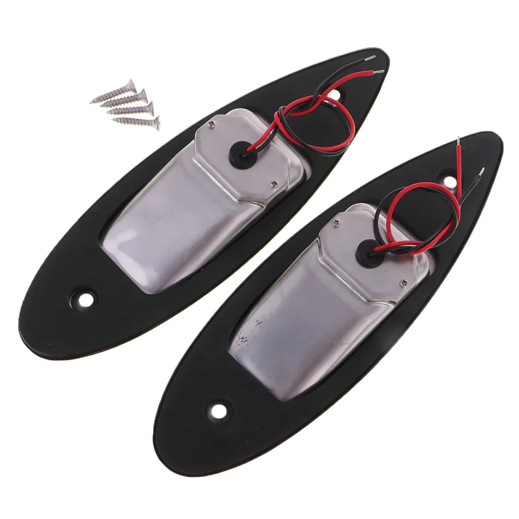 12V Stainless Steel Marine Boat Lights (Green & Red) X367090