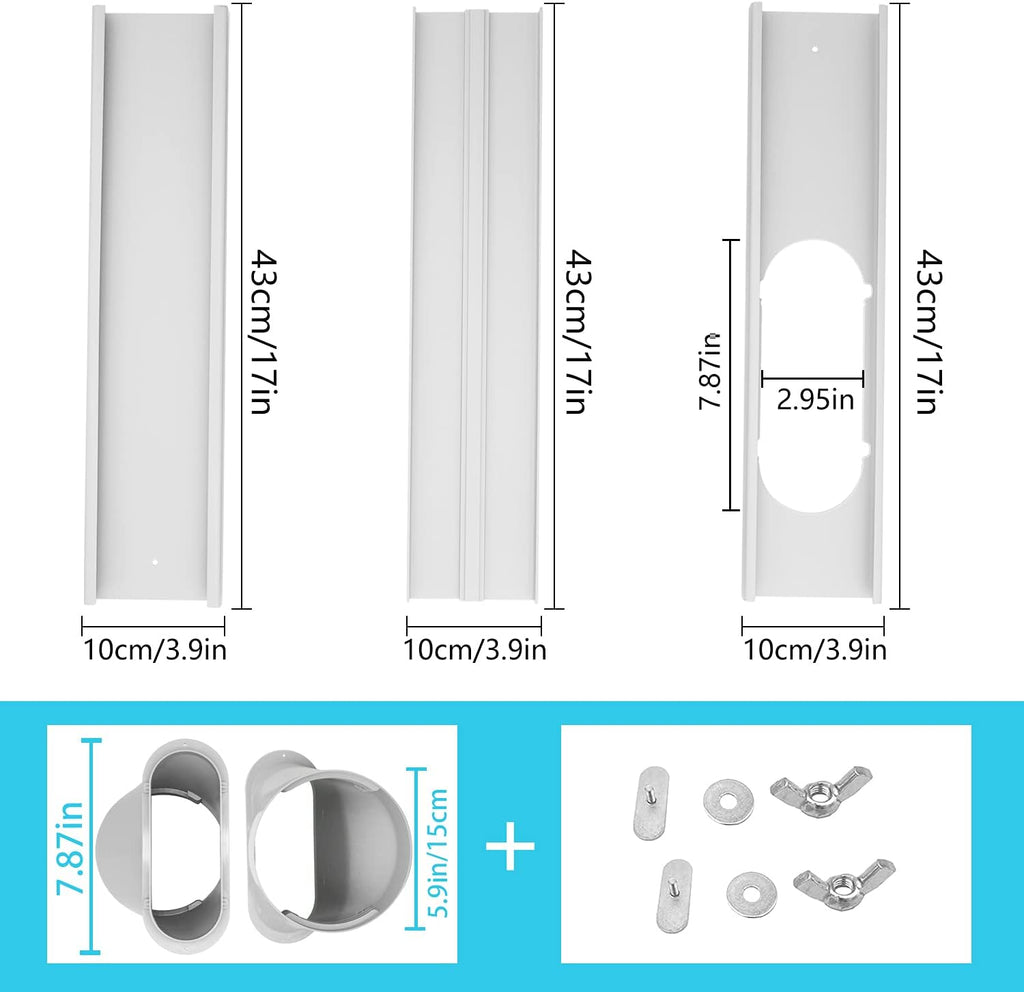 Portable AC Window Vent Kit with Exhaust Hose Q670