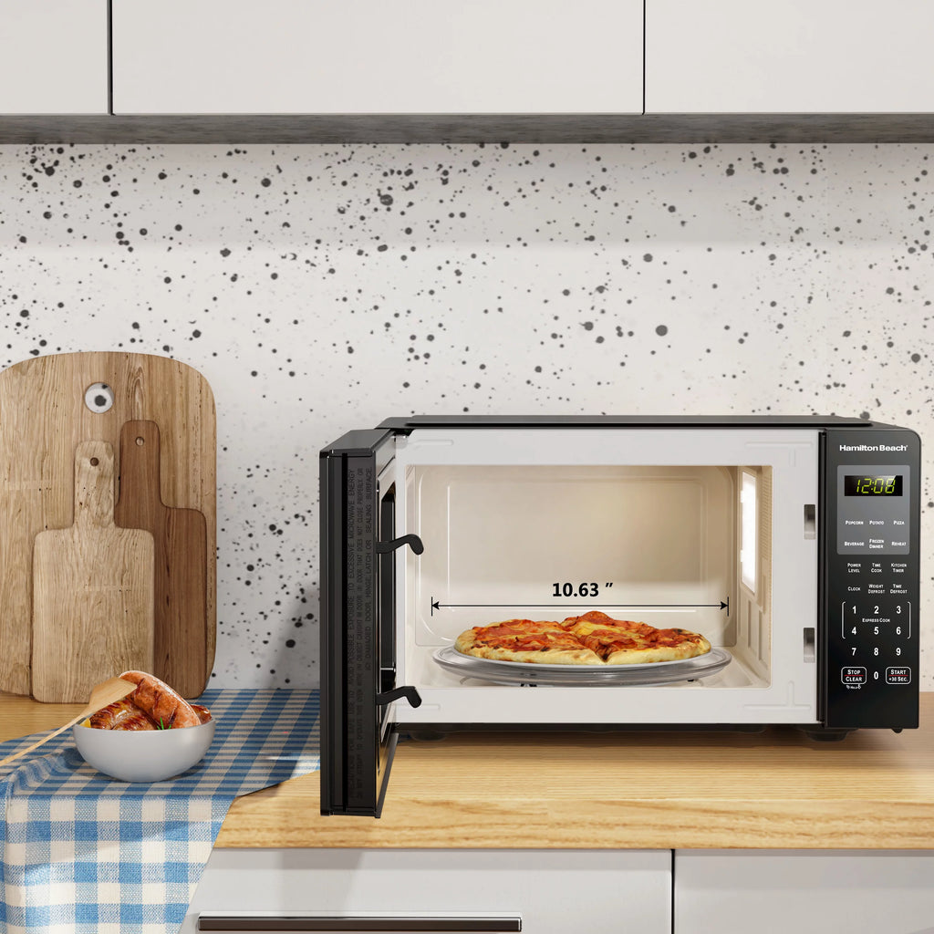 0.9 Cu ft Stainless Steel Countertop Microwave Oven D114
