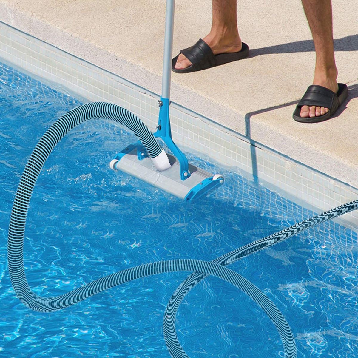 Blue Pack of 2 Swimming Pool Vacuum Hose Y57561