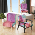 Purple Turquoise Marble Upholstered Accent Chair Z84370