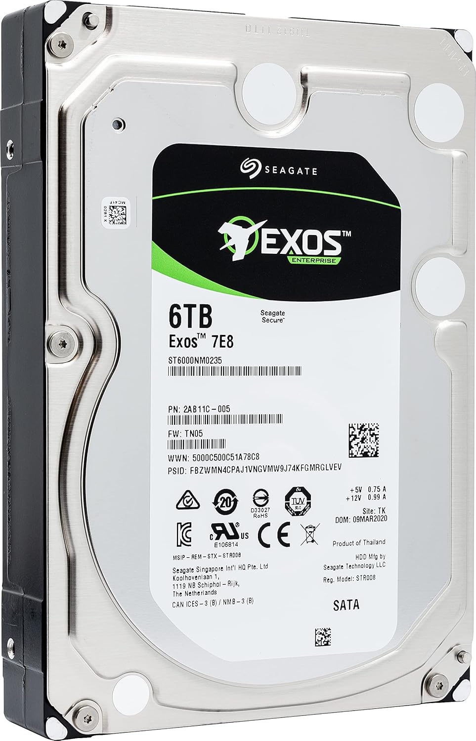 6 TB 3.5 Sata 7200RPM Hard Drive L700843