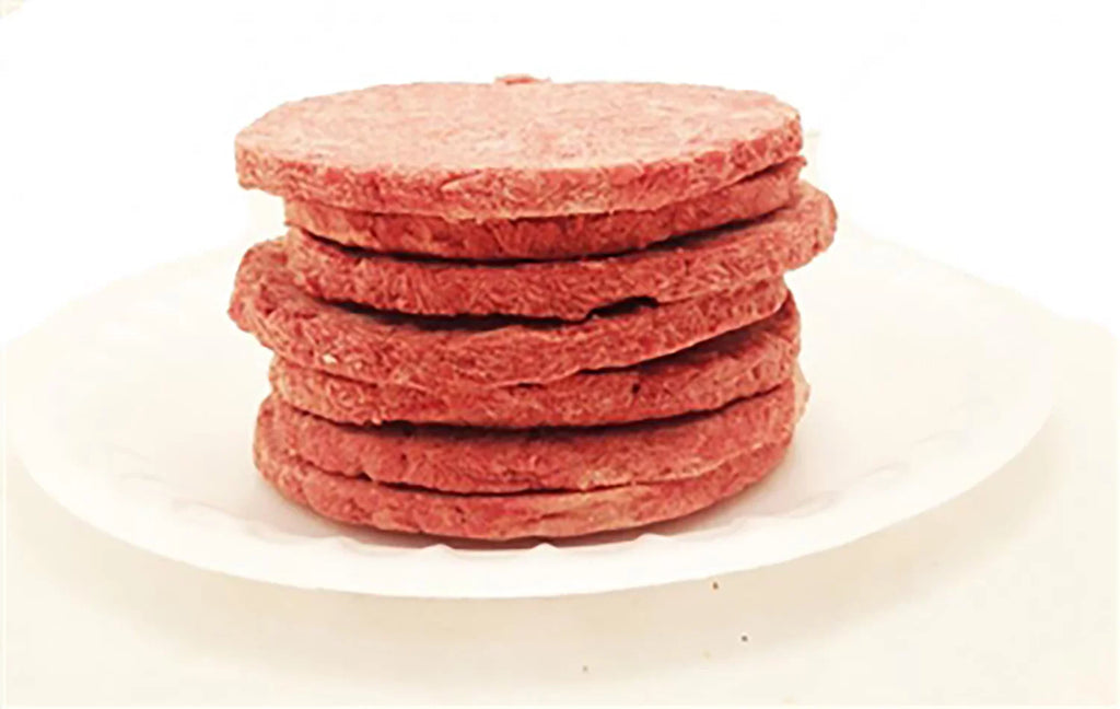 15-16 Thick Patties Freeze Dried Hamburger Ground Beef Patties in a #10 Can Y9861