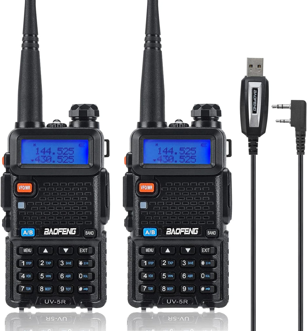 2 Pcs Dual Band Amateur Radio VHF/UHF Walkie Talkie C603