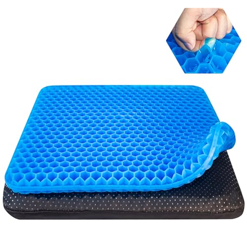 Large Cooling Gel Seat Cushion with Non-Slip Cover L6051
