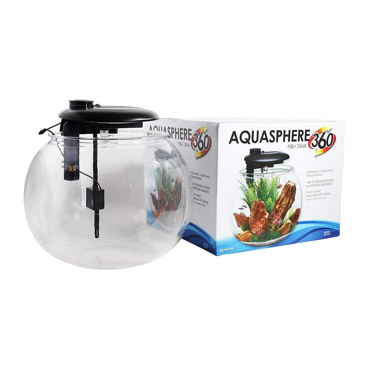 14 Gallon Polycarbonate Bowl-Shaped Aquarium J99989