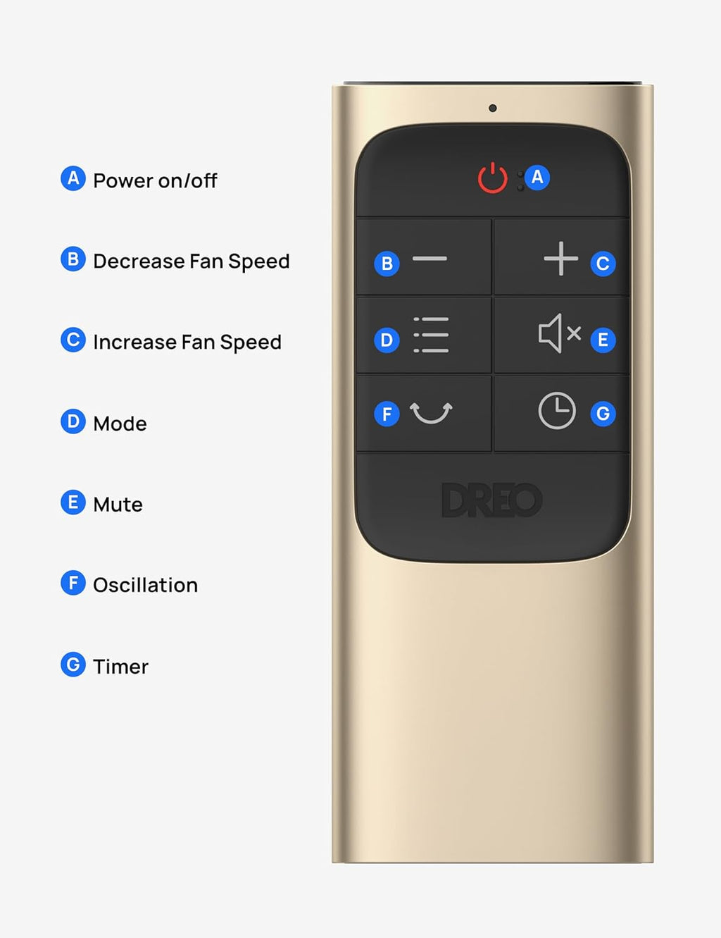 Oscillating Tower Fan with Remote Control T43270