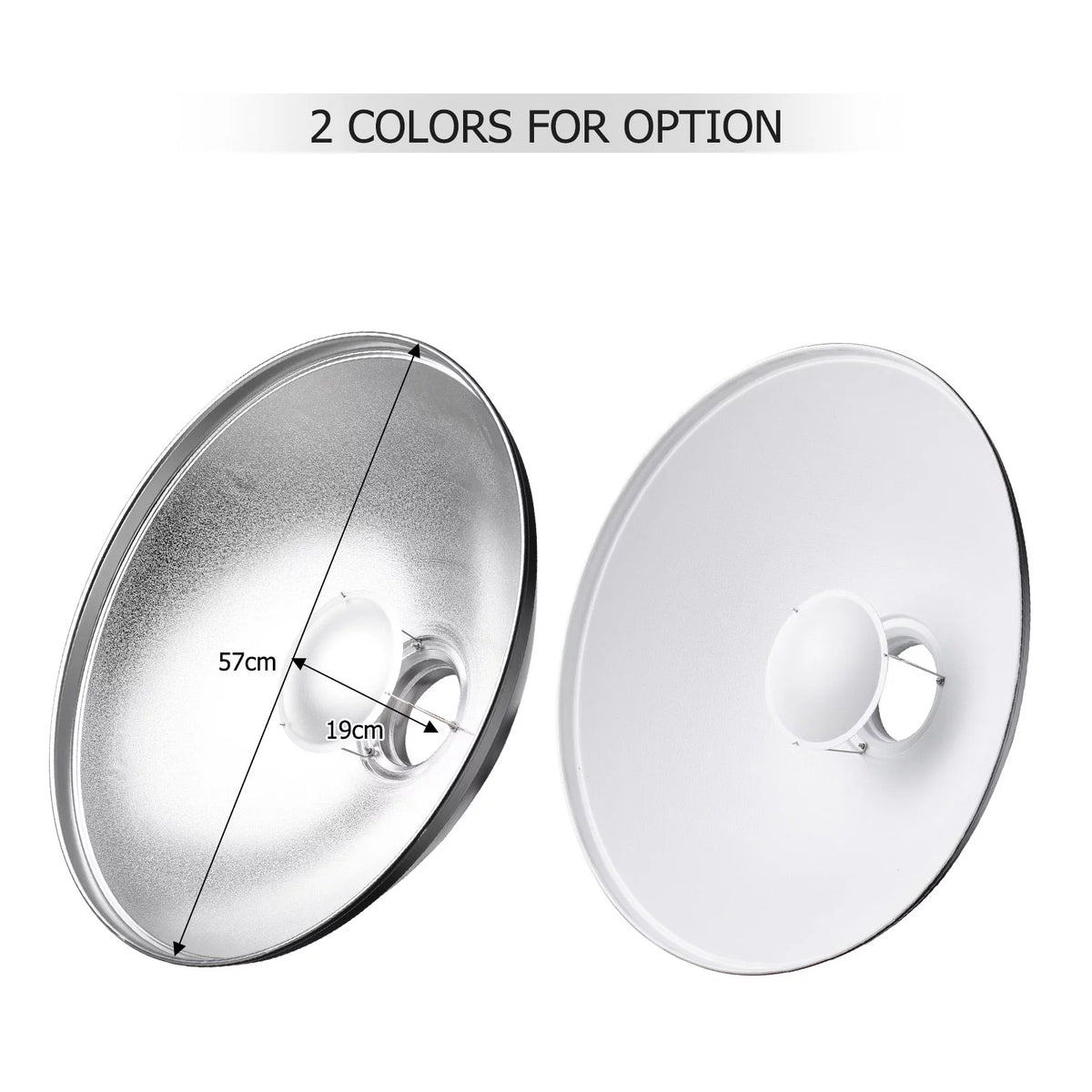 22 Inch Beauty Dish Reflector Diffuser with Honeycomb Soft Cloth W39058