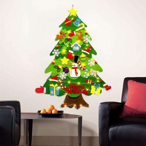 Felt Christmas Tree with Lights T5393