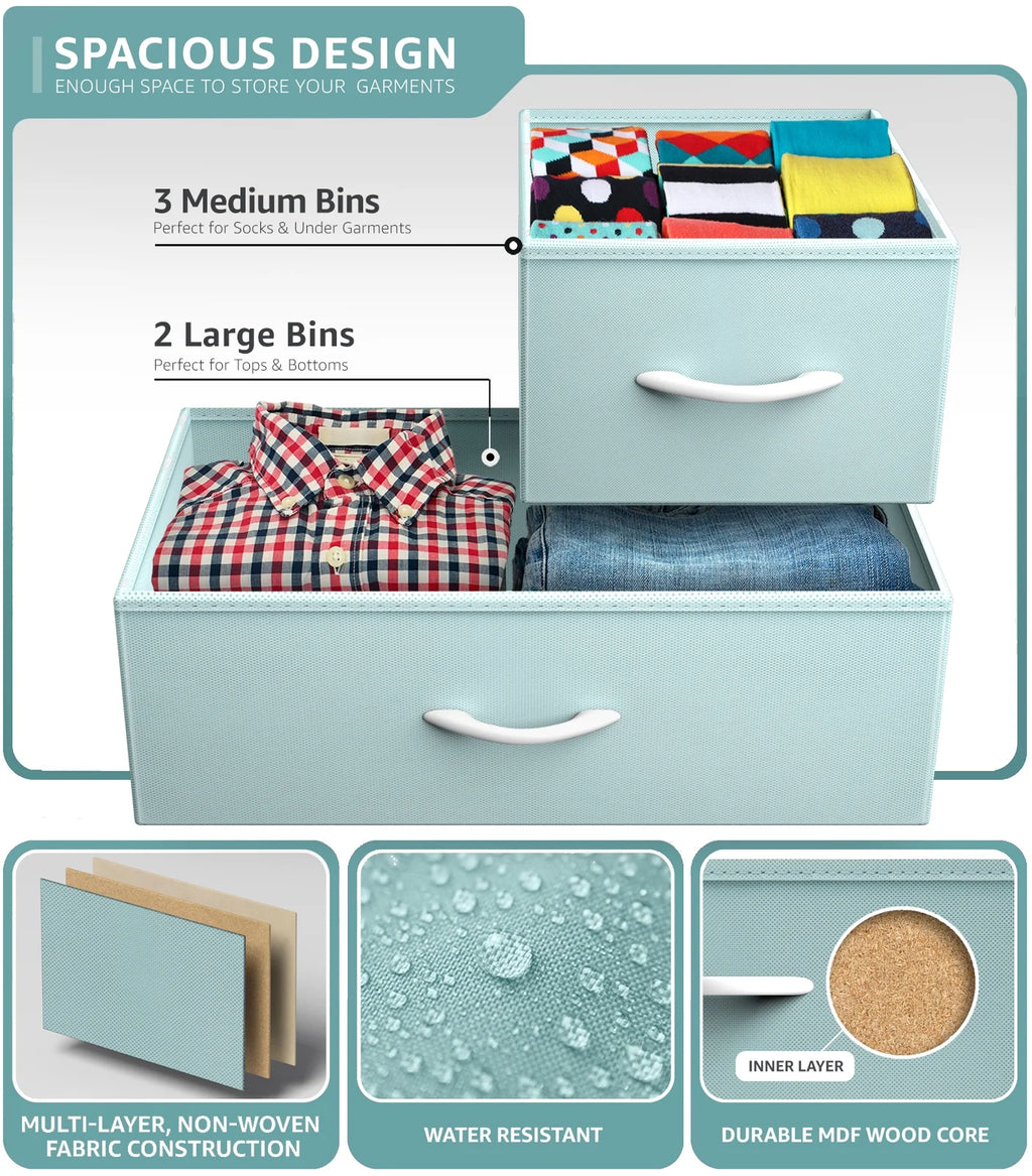 5 Drawer Storage Dresser Z74438