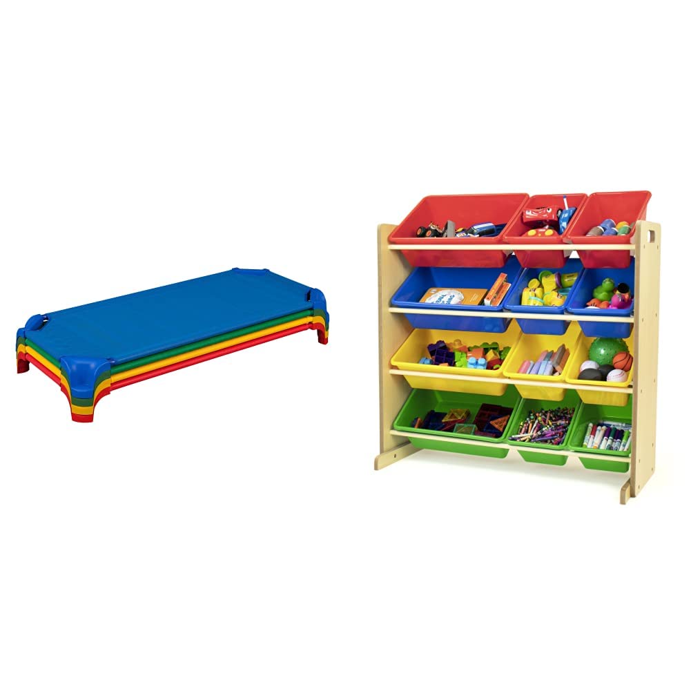 Blue Stackable Daycare Cot (Pack of 6) N9259